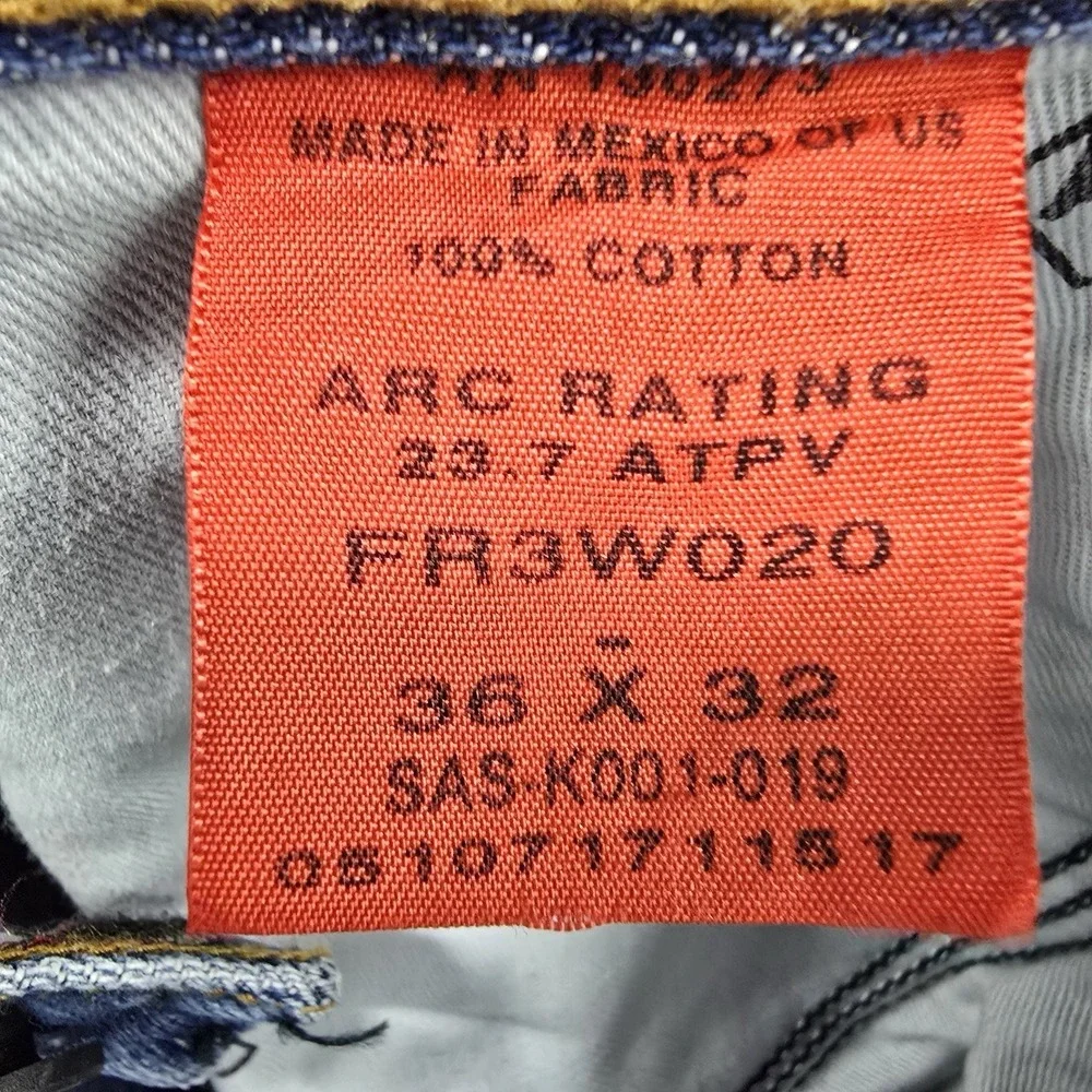 Wrangler FR Riggs Workwear Carpenter Jeans 36x31 HRC2 FR3W020 USA Made